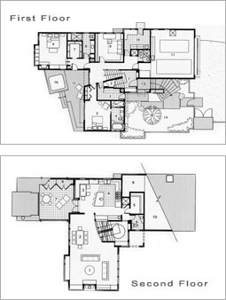 Kalustian House -  Floor Plans